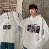 Erkek Hoodies Çin tarzı anime kazak Erkekler Sokak Giyim Kapüşonlu Grunge Giysileri High Street Gençler Kazak Harajuku Çift