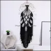 Sztuka i rzemiosło łapacze marzeń do sypialni Tassel WALING WAKING BŁOGADZIĆ Prezent ręcznie robione DreamCatchers Decor Home Feather O Homeindustry Dhqjh