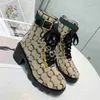Top Designer Women Ankle Boots Thick-soled Desert Martin Boot high quality Embroidery Diamonds Decorative Luxury Boots With Box 35-41