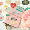 غلاف الهدايا YPP Craft 50pcs Happy Valentine's Cardstock Cards Cuts for Scrapbooking Planner/Card Making/Journaling Project