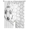 Perde Futbol Net Hedefi Sketch Sheer Pencere Perdeleri Yatak Odası Odası Modern Tül Voile Drapes El Kitchen