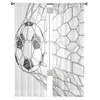 Rideau de football net croquis de but sheer rideaux de fenêtre pour chambre à coucher le salon moderne en tulle voile rideaux el cuisine