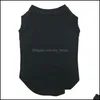 Hundkl￤der grossist Plain Pet Summer Clothes Dog Cat Tank Top T Shirt 686 R2 Drop Delivery 2021 Home Garden Supplies MXHOME DHMW8