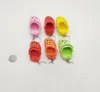 50pcs Cute Key Chain 3D EVA Beach Hole Little Croc Shoe Keychain Girl Gift Bag Accessories Decoration Keyring Floating Charm DIY