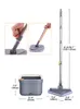 Buffers de piso Partes Joybos Spin Mop com Bucket Hand Free Squeeze MOP Separação Automática MOPS Limpeza de piso com microfibras laváveis ​​220901