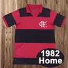 Jersey Retro Flamengo Soccer Jersey 1978 1982 1988 1990 1995 2009 2009 Home Red Black Vintage Classic Classic Collection Flemish Football Shirt