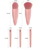 Ravel Makeup Brushes Mirror 5PCSポータブルの小さなメイクアップブラシの顔の眉の赤面とリップグロスを使用して専門家を設定します