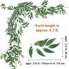 Dekorativa blommor 5.7 'Artificial Hanging Willow Leaves Vines Twigs Fake Silk For Wedding Tak Home Party Arch Wall Garden Diy Decor