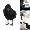 Decoração de festa 3pcs Halloween corvo Fake Bird Toys Ravens Prop Francy Dress Props Simulação Artificial Modelo de Animal Negro 220901