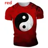 Men's T Shirts 2022 Tai Chi Yin & Yang Pattern 3d Printed Shirt Novelty Personality Funny Short Sleeve Tee