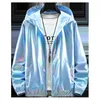 Men's Jackets Plus Size 5XL oversi Men Spring Autumn full reflective Windbreaker waterproof Jacket male High street hip hop Loose Hooded Coats 220901
