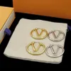 2022 Hot Designer oorbellen Fashion Gold Hoop oorbellen voor Lady Women Party Earring Nieuwe bruiloftliefhebbers Gift Engagement Sieraden voor bruid Luxe logo Letter Ear Ring