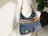 Evening Bags Fashion Shoulder Bags Denim Designer Handbags Luxury Lady Purse Large Shopping Bag Zipper Canvas Totes