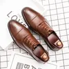 Men Solid Oxford Ce09a Classic Color PU Three-Section Lace Fashion Business Casual Shoes Party Daily Ad075