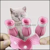 Katt grooming katter grooming anti-scratch boots sile kattskor PAW Protector Nail er för att bada barbering som kontrollerar injektion 881 B3 Dr Dhjie