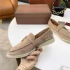 Moda uomo donna mocassini causali scarpe classiche in pelle scamosciata mmtal lock Slip-On platform sneaker multicolor suola da massaggio scarpa Plate-forme sneakers da uomo firmate