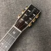 Custom Round Body Acoustic Guitar 39 Inch Oo Aaaaa Solid Koa Wood Abalone Binding Life Tree Inlay Umbrella Logo 45mm Nut Width