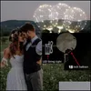 Party Decoration Light Up Bobo Balloon Luminous Transparent Party Decoration Bubble With Led Strings Drop Delivery 2021 Home Garden F Dhnmr