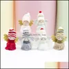 Décorations de Noël en peluche Angel Girl Pendentif de Noël Cadeaux d'arbre de Noël Ornements Elf Doll Décorations extérieures Mticolor Fashion Baub Dhrqn