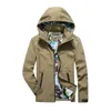 Herenjacks Oumor Army Camouflage Tactische softshell Waterdichte fleeced Winddichte militaire jachtkleding L220830