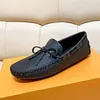 Italiensk lyxdesigner klänningskor OP03 Top Leather Wedding Party Men Shoes Suede Fashion Loafers Heel Shoes Storlek 38-44