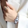 Link Bracelets 2022 18 K Gold Silver Steel Belt Buckle Watchband 팔찌 여성 액세서리 패션 스테인리스 보석 절대 페이드