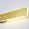 Lampada a parete Nordic LED decorazione per casa specchio illuminazione leggera Apparecchiatura bagno camera da bagno moderna scarica oro nero acrilico in metallo nero