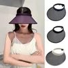 Casquettes de baseball chapeau de soleil résistant aux UV à large bord vide haut réglable confortable à porter haute durabilité lin extérieur femmes décontracté visière