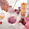 6 Pcs/Set Square Shaped Ice Cube Mould With Lid Single Grid DIY Fruit Ice-cream Molds Coffee Ices Cubes Mould Easy Cleaning TH0228