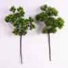 장식 꽃 인공 식물 작은 소나무 미니 크리스마스 시뮬레이션 가지 잎 분재 액세서리 꽃 식물