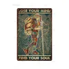 Metal Painting Lose Your Mind Find Your Soul Vintage Metal Tin Sign Iron Painting Wall Decor For Bar Cafe Home Room Plaque Bathroom Poster T220829