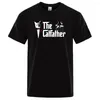 Men039s T-shirts De Catfather Cat Printing Men39s Tees Crewneck Merkkleding Casual Oversized Shirt Heren Korte Mouw Fash7756105