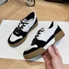 أحذية غير رسمية 2022 Spring New F Match Board Color Colling Women's Winay Leather Small White Shoes