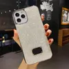 Luxury Bling Glitter Phone Cases For Iphone 13 Pro Max 12 11 Xs XsMax Xr 8 7Plus Fashion Designer Plating Diamond Women Silicone Cover