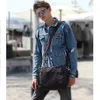 BROCT CASES VINTAGE CANVAS PRORTCASS MEN BUSINESS OFFICE CROSSBODY Väskor Casual Cover Axel kuvert Male File Work Bag Retro 2023