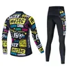 2024 Pro Mens Winter Cycling Jersey Set Long Sleeve Mountain Bike Cycling Clothing Breattable Mtb Bicycle Clothes Wear Suit M20