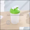 Tumblers Portable Tumblers Shaker vattenflaska Juice Milkshake Protein Powder Home Shake Cup med omrörande boll 29 R2 Drop Leverans 2 DHJC2