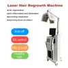 Hair Growth Machine 650nm Laser Anti Hair Loss Treatment Products Detection Painless Hairs Regrowth Device High Frequency Comb BIO Diode With 190pcs Red Light