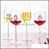 Glasses Wine Rose Wijn Glazen Mokken Met Binnen Wijnglas Geweldig Voor Week Cadeaus Verjaardag Wedding Party Kerst Viering Drop Deliv Dhbkj glas