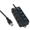 High Speed ​​USB 3.0 2.0 Hub 4 Ports On/Off Switch Portable Splitter Peripherals Accessories for Computer