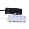 Ipega USB Hub 2.0 met schakelaar Splitter Hoge snelheid voor pc -laptop Power Charger Adapter Muis 480 Mbps