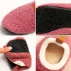 Slipper Winterkinderen Cashmere slippers Kinderen Zachte warme sokschoenen jongens rubberen zolen niet-slip katoenen slippers indoor thuisschoenen 220902