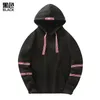 Hommes Hoodies Tuile Hommes Ruban Conception Chandail Accessoires De Base À Capuche Pull Solide Couleur Casual Hommes 2022