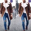 Męskie garnitury Blazers moda męskie faux fur wełna wełniana wełna zimowa ciepła grubsza kurtka wełna wełniana długą płaszcz parka tops l220902