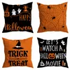 Anderes Event Partyzubehör Halloween-Dekoration Wurfkissenbezug 45 x 45 cm Halloween-Dekor Trick or Treat Kürbis-Fledermaus-Kissenbezug für Sofa Wohnzimmer 220901