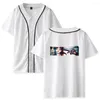 Erkek Tişörtleri Siyah Lagoon Beyzbol UNISEX YAZ KISA KULLANARI T-SHIRT ANIME Moda Sokak Giysileri