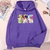 Sweats à capuche pour hommes Sweat-shirt pour hommes Anime Saiki Kusuo Disaster Cartoon imprimé mâles femmes surdimensionné col rond à capuche hauts vêtements doux