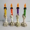 Altri articoli per feste per eventi LED Candele di Halloween Luci Testa di teschio Fantasma Mano Decorazioni di Halloween Spaventoso casa stregata Puntelli Horry Funy Skeleton Lamp 220901