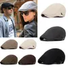 Berets Men Cotton Spring Summer Style britannique SBOY BERET HAT RETRO ANGLETER