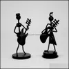 Bomboniera 1Pc Mini Iron Music Band Modello Musicisti in miniatura Figurine Arti Decorazioni artigianali Bomboniera regalo casuale Homeindustry Dhvdo